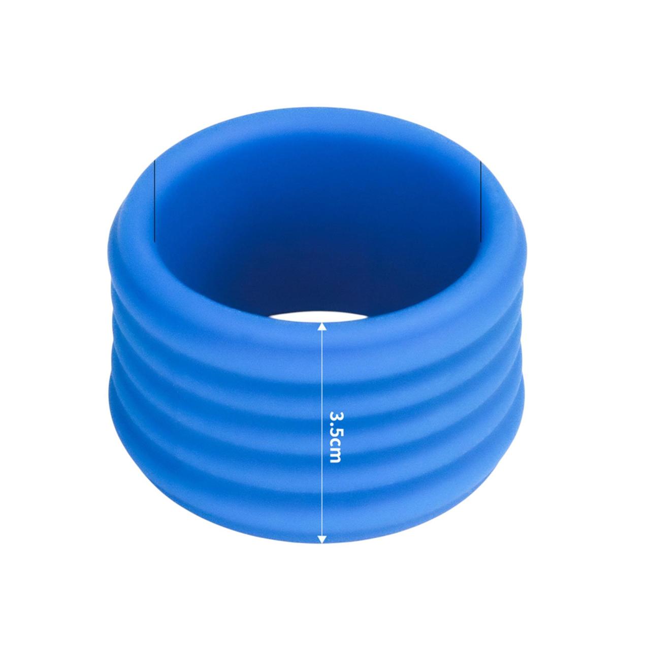 Silikonowy pierścień z mocnym uciskiem i żebrowaną strukturą