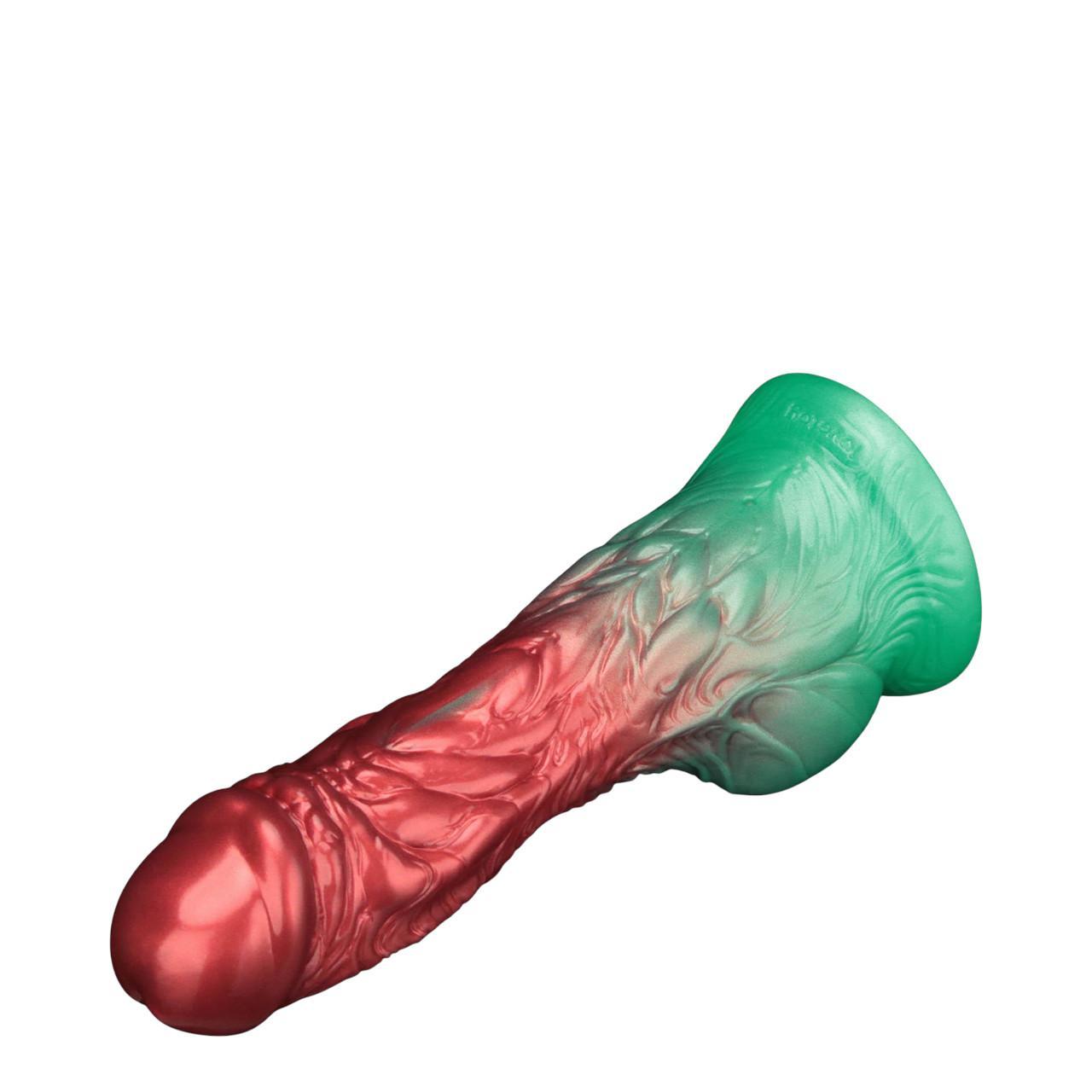 Ekskluzywne pompowane dildo z mocną przyssawką - 20,3cm