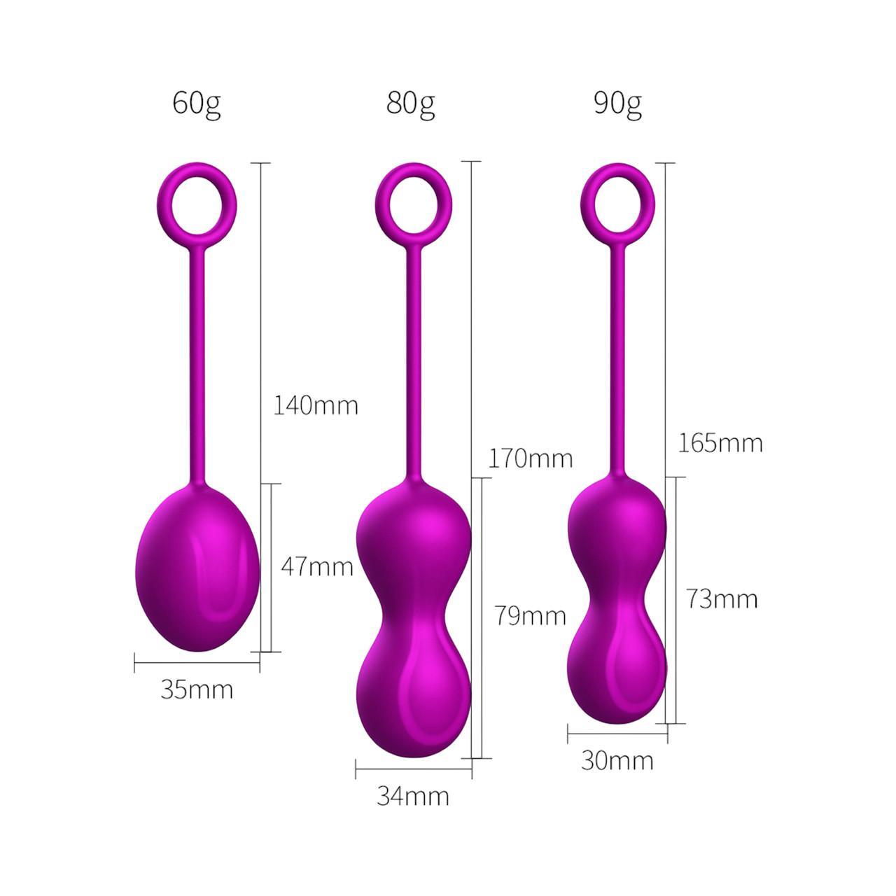 Kulki gejszy z wysokiej jakości silikonu- zestaw 3szt.