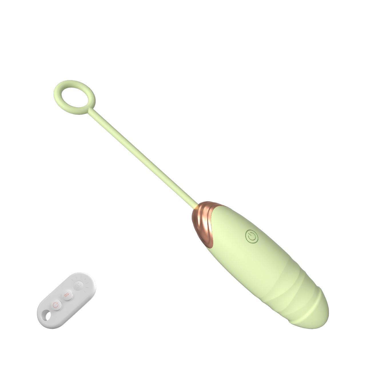 Zielone jajeczko z funkcją podgrzewania i ruchem posuwistym, sterowane pilotem