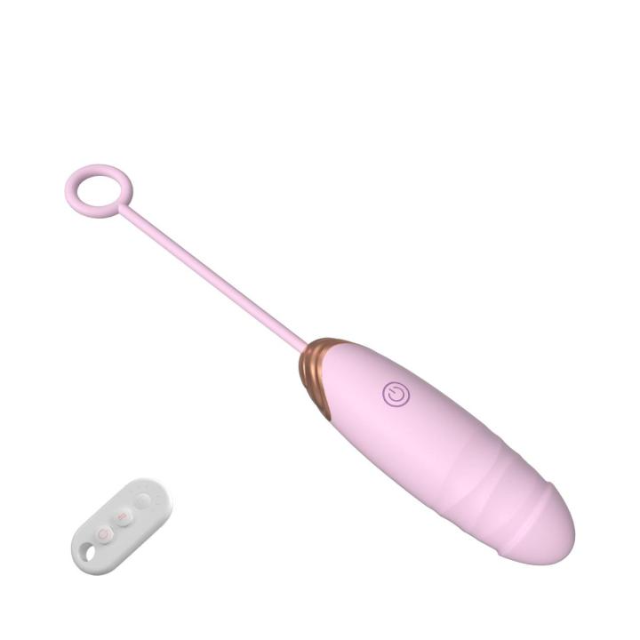 Różowe jajeczko z funkcją podgrzewania i ruchem posuwistym, sterowane pilotem