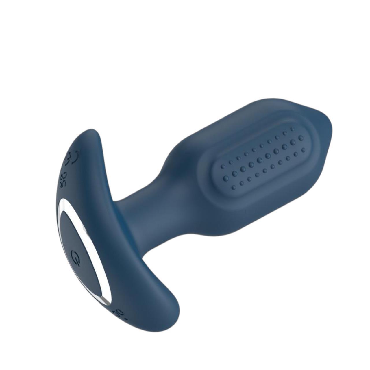 Silikonowy wibrujący korek analny sterowany pilotem