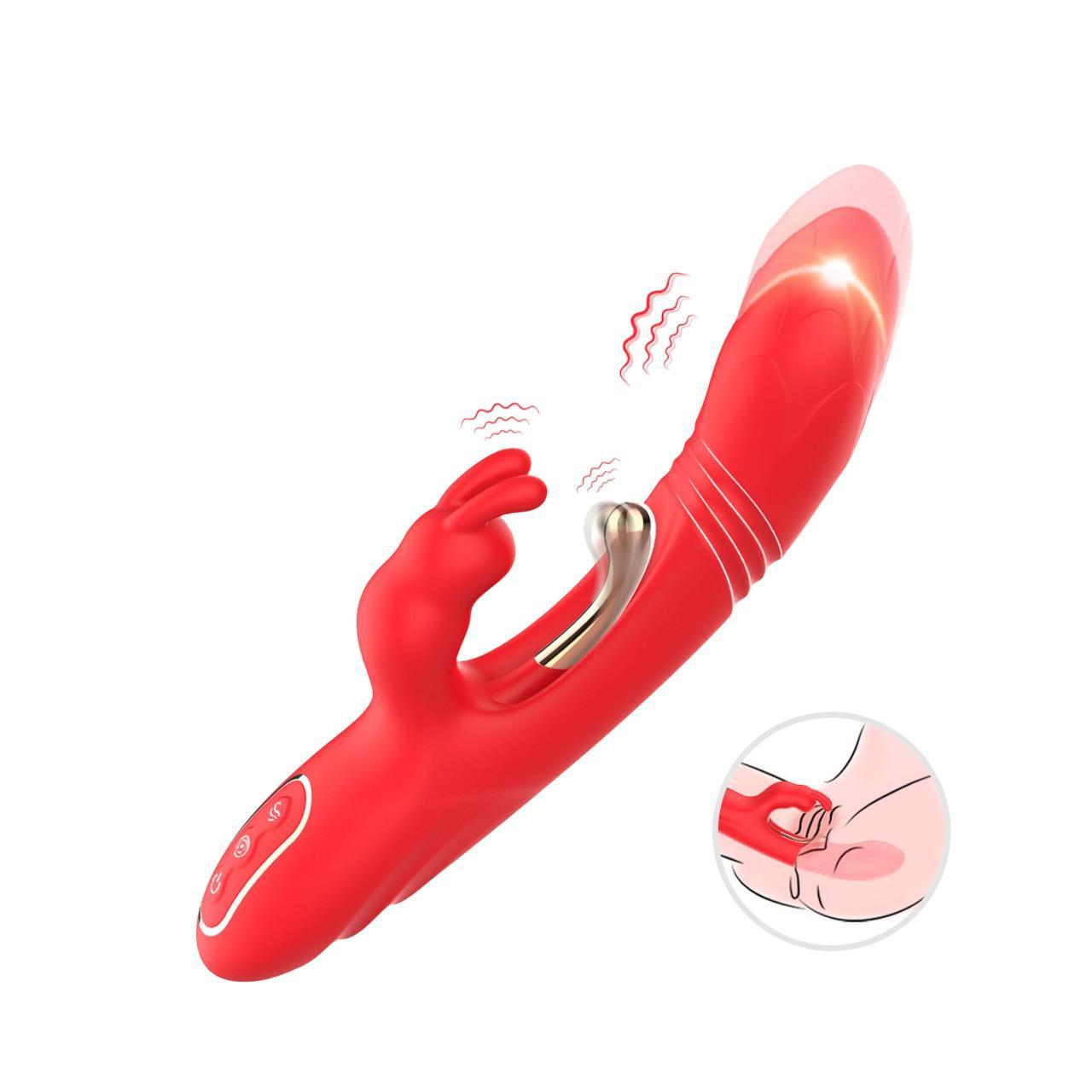 Wibrator króliczek do stymulacji punktu G i łechtaczki - 23cm