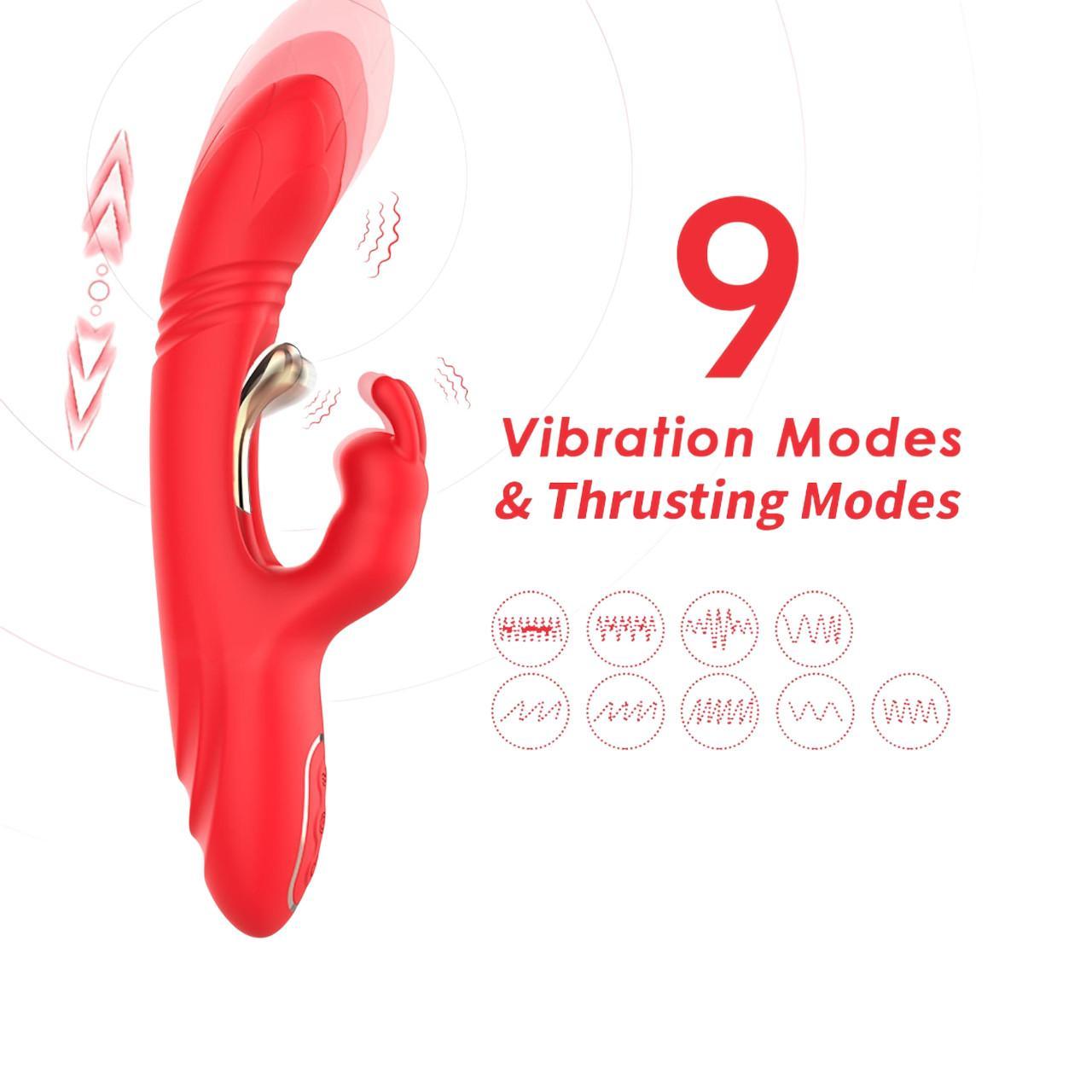 Wibrator króliczek do stymulacji punktu G i łechtaczki - 23cm