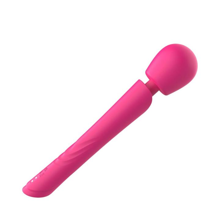 Elegancki masażer różdżka, cichy i wodoodporny w kolorze różowym-10 trybach pracy