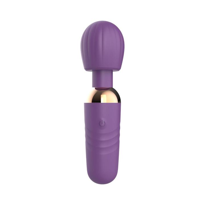 Mały i dyskretny masażer zaskakująco mocny w kolorze fioletowym-10 trybów wibracji