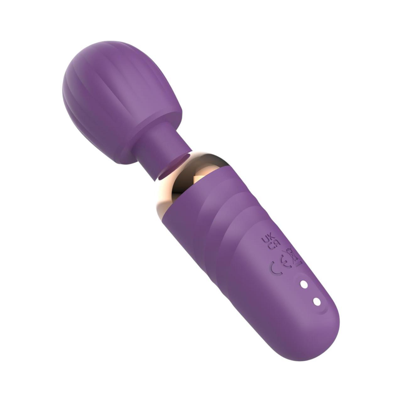 Mały i dyskretny masażer zaskakująco mocny w kolorze fioletowym-10 trybów wibracji