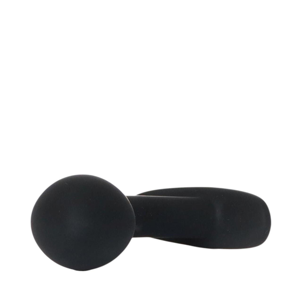 Ekskluzywny silikonowy korek analny w kolorze czarnym S-L