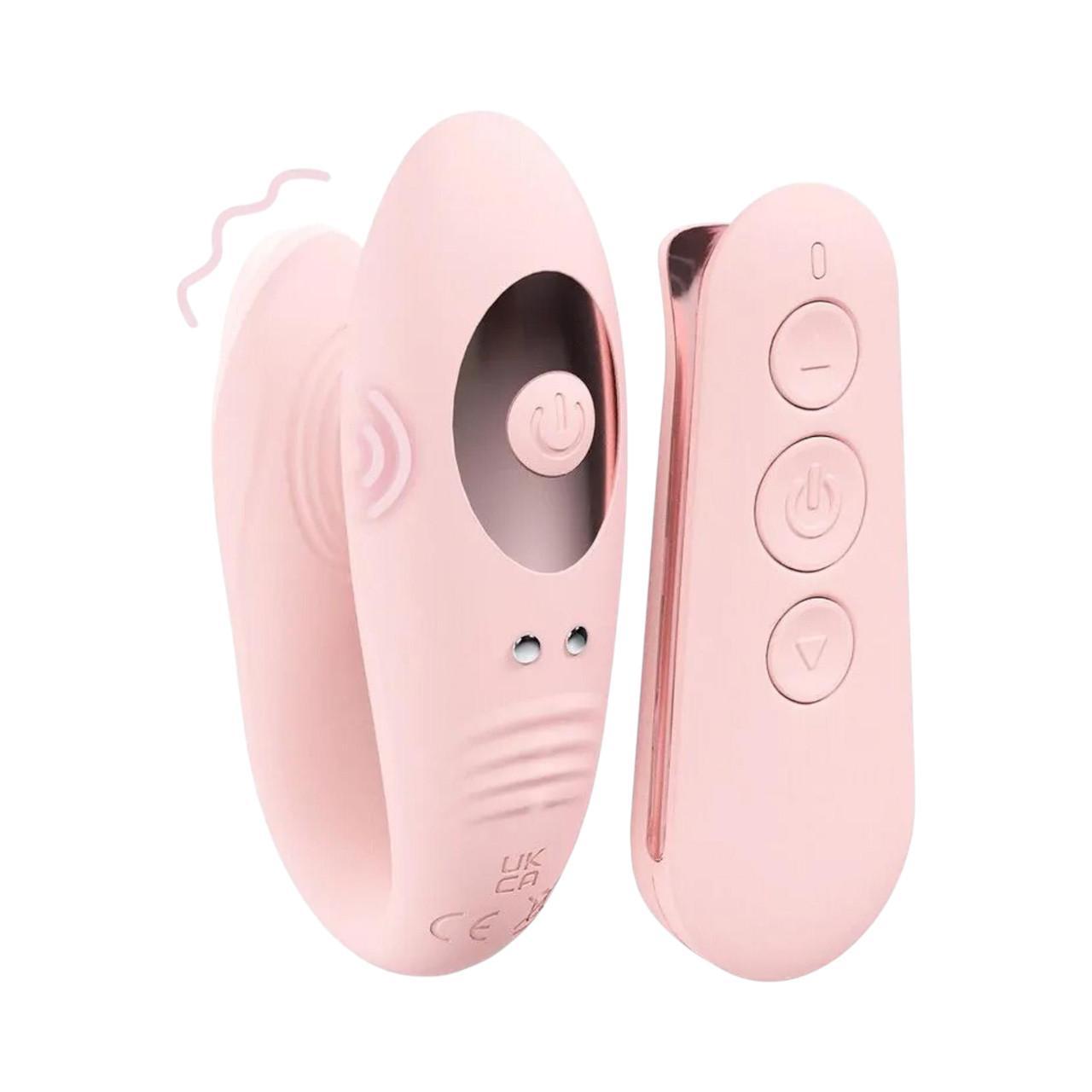 Elegancki wibrator punktu G i łechtaczki sterowany pilotem