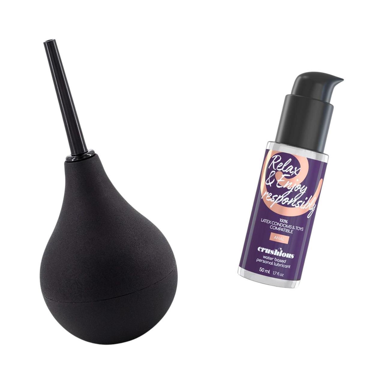 Zestaw do higieny analnej 2w1: Gruszka + Lubrykant