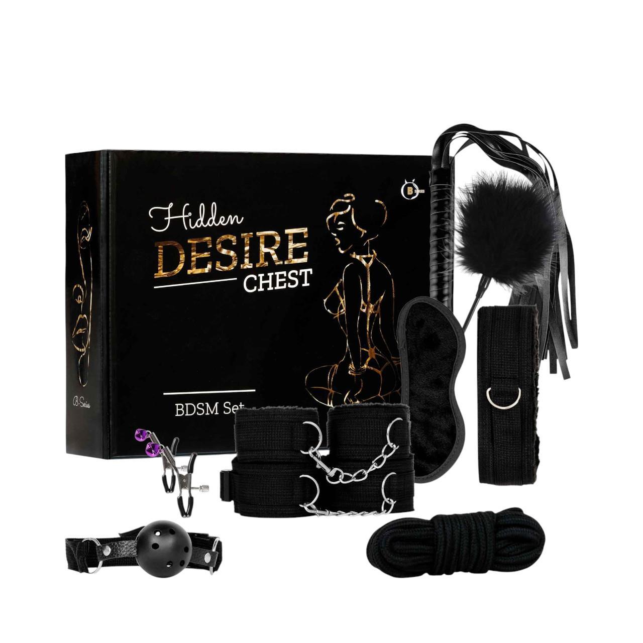 Zestaw do bondage w kolorze czarnym- 10 elementów