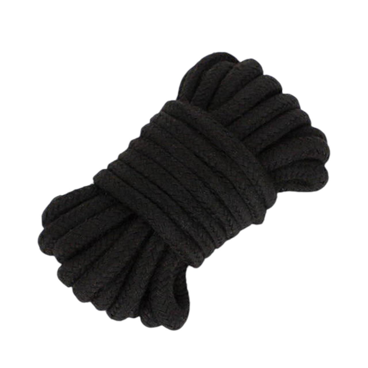 Zestaw do bondage w kolorze czarnym- 10 elementów