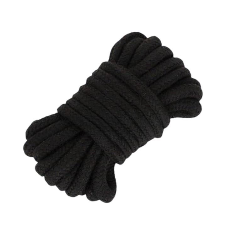 Zestaw do bondage w kolorze czarnym- 10 elementów