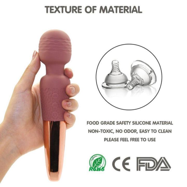 Elegancki masażer różdżka, wodoodporny - mocne wibracje