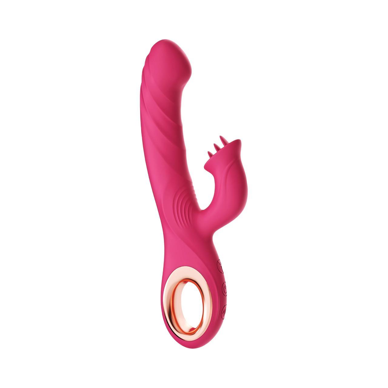 Wibrator króliczek z funkcją  pulsacyjno-posuwistą ukierunkowany na punkt G