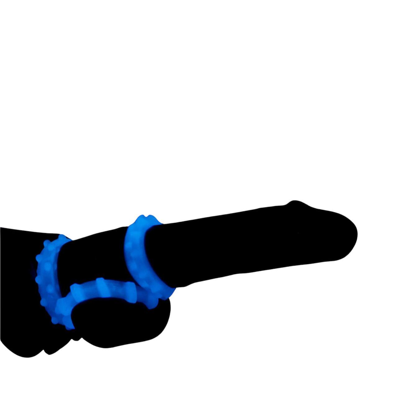 Zestaw pierścieni erekcyjnych świecących w ciemności- 3szt.