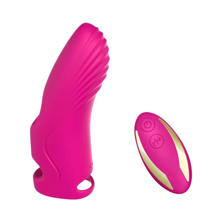 Mini wibrator na palec do stymulacji punktu G, sterowany pilotem- 9 potężnych funkcji wibracyjnych