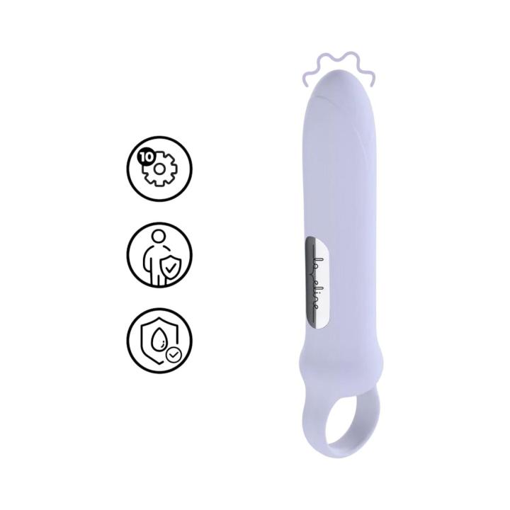 Dyskretny mini wibrator wykonany z silikonu- 10 funkcji wibracji