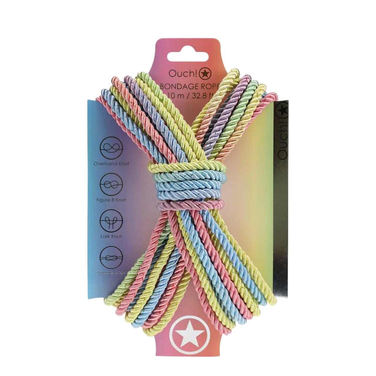 Tęczowa lina o długości 10 metrów do krępowania