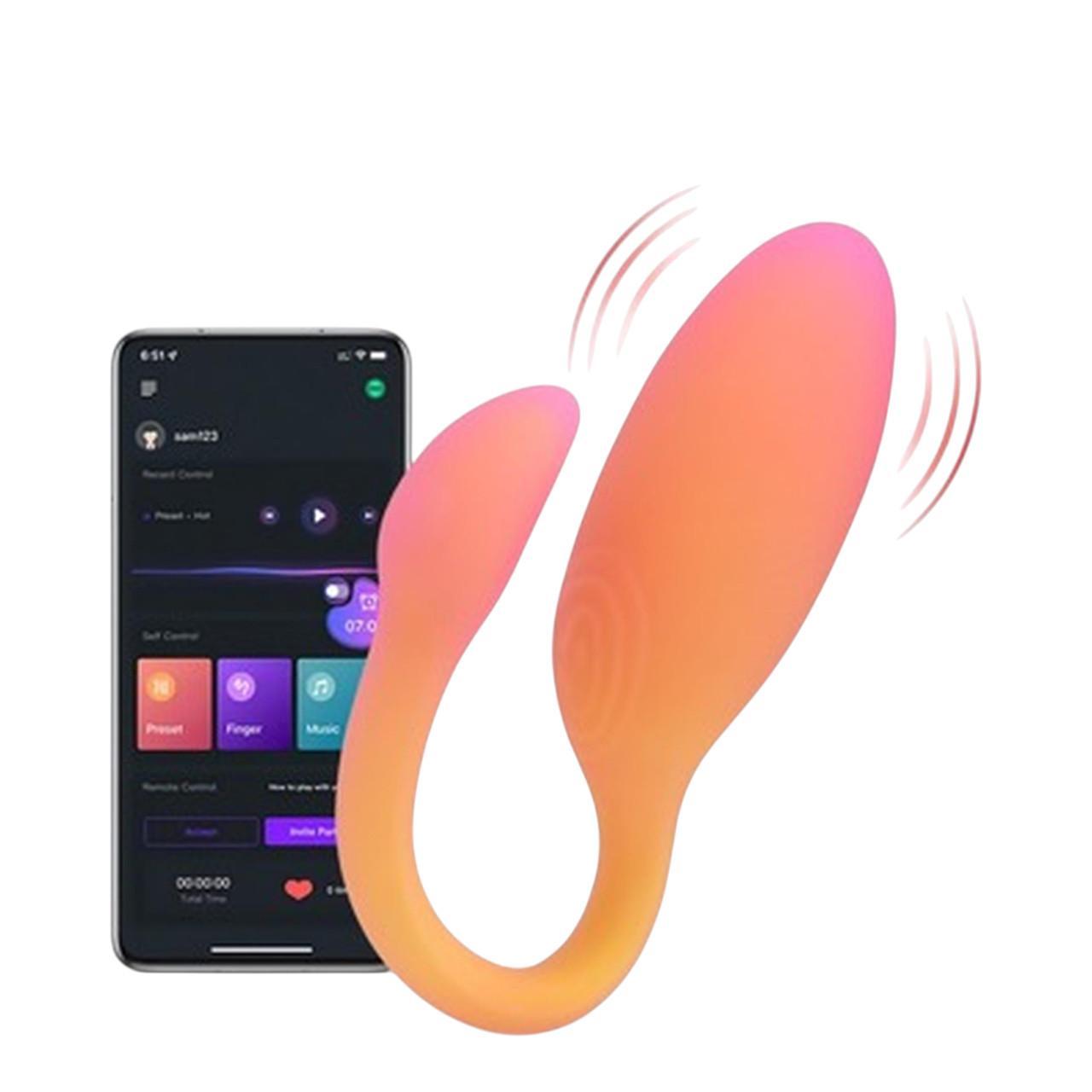 Wibrator dla par i trener mięśni Kegla w jednym, wodoodporny i sterowany aplikacją