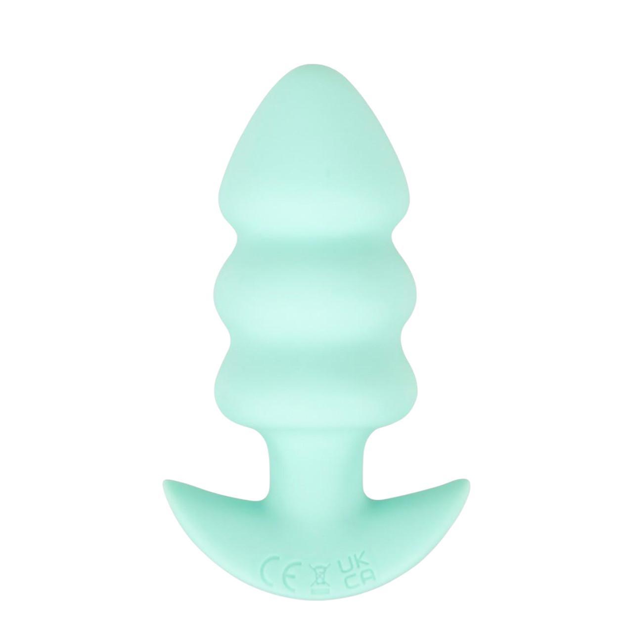 Mały turkusowy korek analny w kształcie kotwicy- 7 trybów pracy
