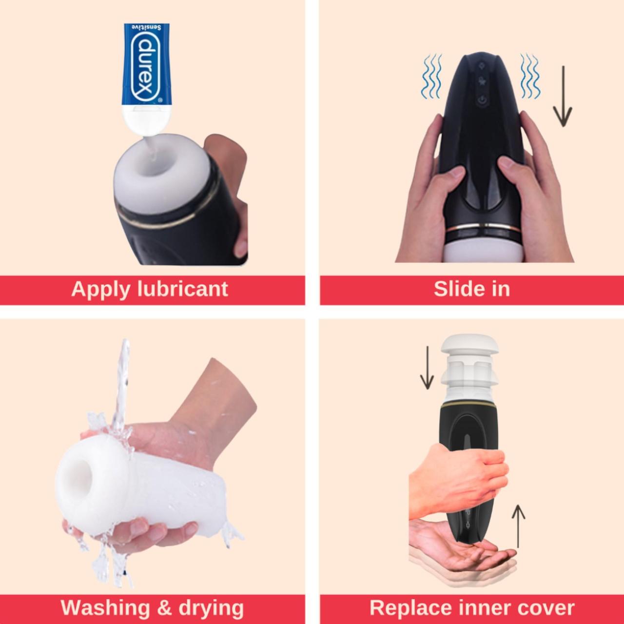 Luksusowy masturbator elektryczny nowej generacji - 29 trybów stymulacji