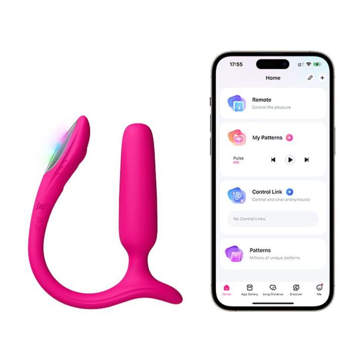 Lovense Lush Anal – dyskretny wibrujący korek analny z aplikacją i ogonkiem LED