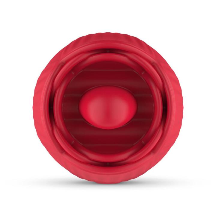 Masażer do stymulacji łechtaczki w kształcie róży z funkcją wibracji i lizania