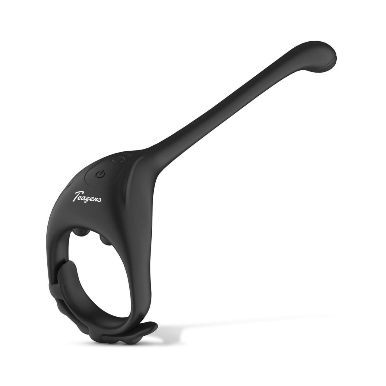 Silikonowy masażer prostaty z regulowanym pierścieniem erekcyjnym - sterowany pilotem