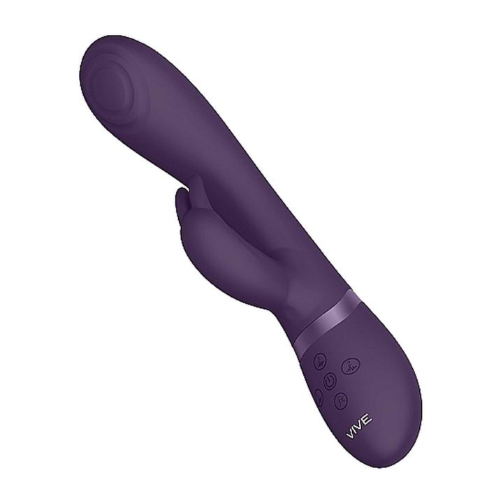Silikonowy fioletowy wibrator króliczek: 10 funkcji do stymulacji punktu G oraz 10 trybów do stymulacji łechtaczki
