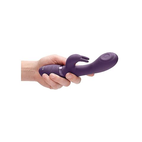 Silikonowy fioletowy wibrator króliczek: 10 funkcji do stymulacji punktu G oraz 10 trybów do stymulacji łechtaczki