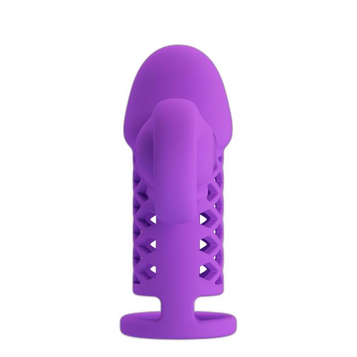 Wibrująca nakładka ze stymulatorem łechtaczki | 10 trybów, pamięć, USB