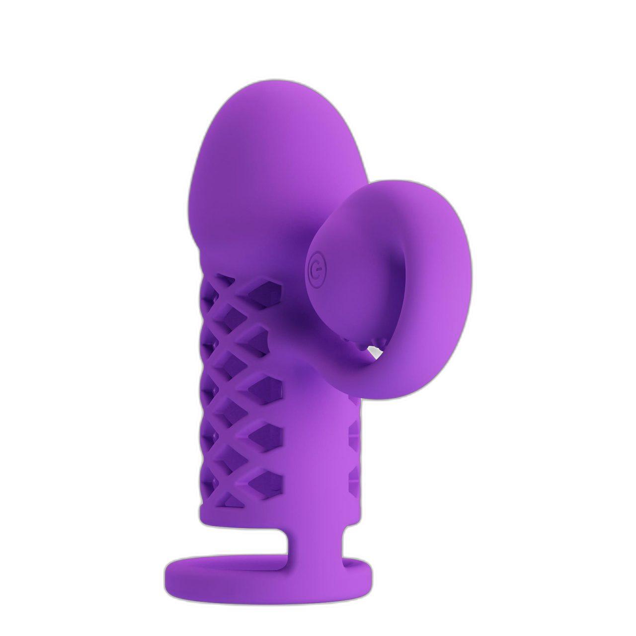 Wibrująca nakładka ze stymulatorem łechtaczki | 10 trybów, pamięć, USB