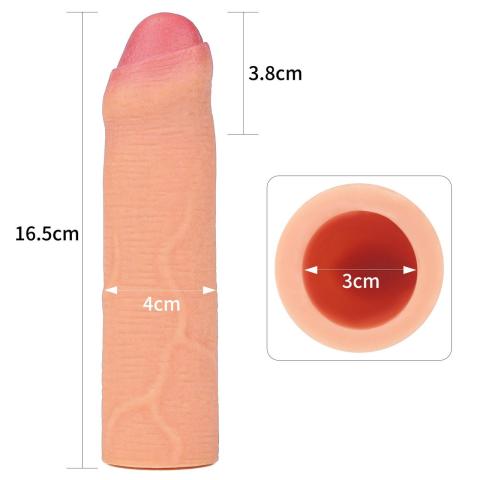 Silikonowa nakładka przedłużająca +2,5 cm – większy obwód do 40%