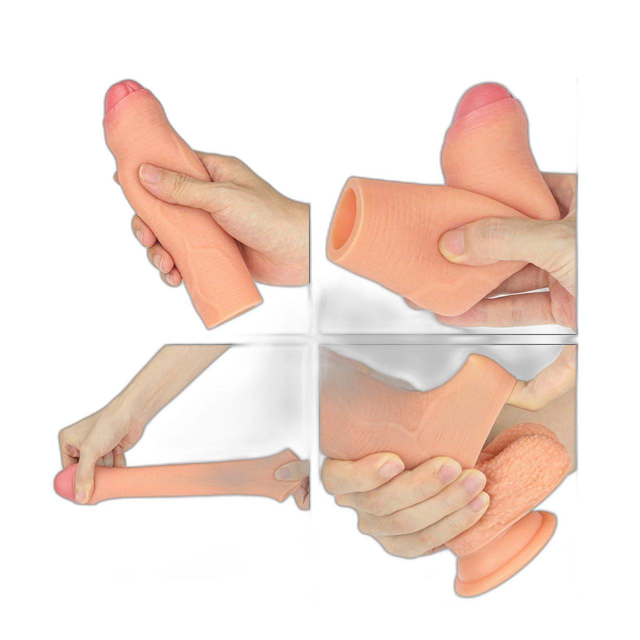 Silikonowa nakładka przedłużająca +2,5 cm – większy obwód do 40% | Loris.pl