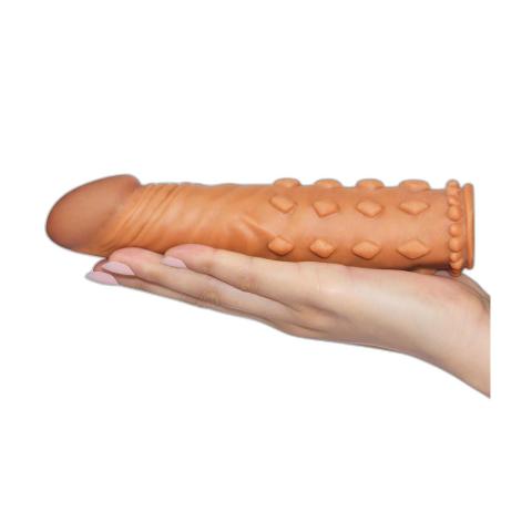 Realistyczna przedłużka na penisa 2,5 cm – nakładka TPE real-feel