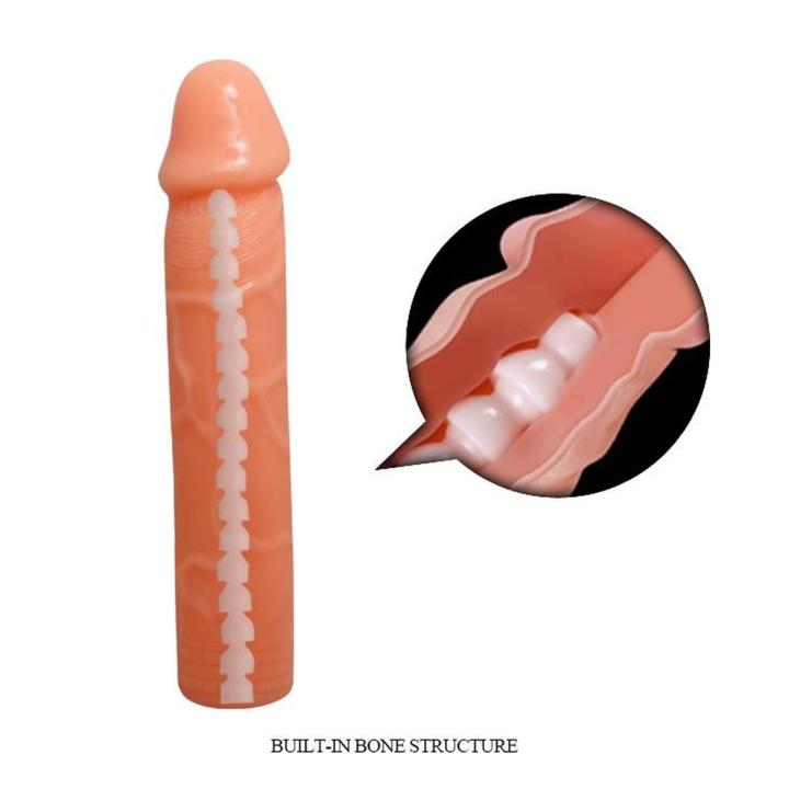 Elastyczne dildo TPR z realistycznymi żyłkami i falowanym profilem