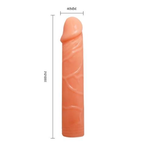Elastyczne dildo TPR z realistycznymi żyłkami i falowanym profilem