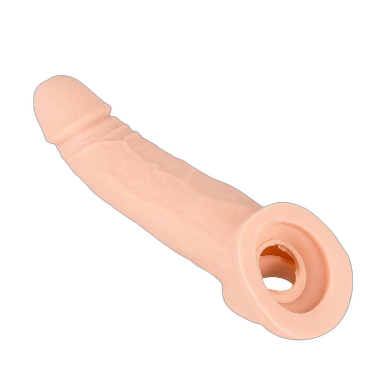 Nakładka przedłużająca na penisa 21 cm – wydłużenie ok. 5 cm | Loris.pl