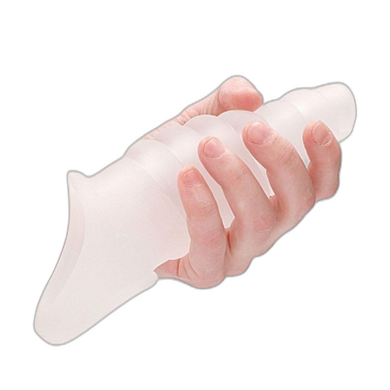 Transparentna nakładka przedłużająca na penisa 20,5 cm z paskiem | Loris.pl