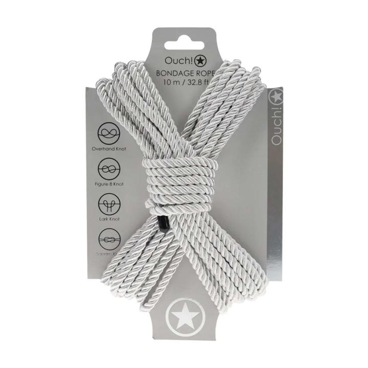 Srebrna lina do bondage 10 m w stylu shibari | BDSM | Loris.pl
