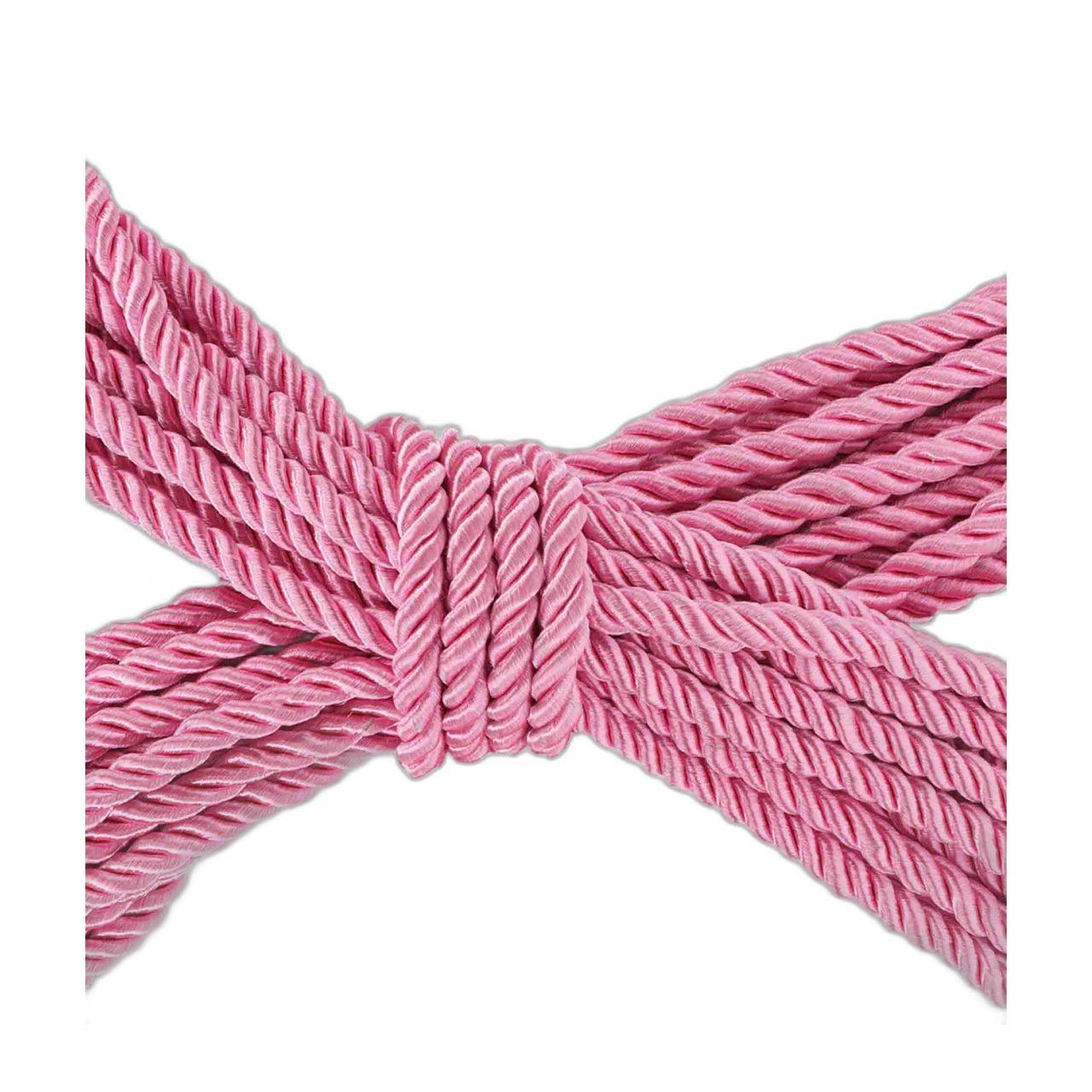 Różowa lina do bondage 10 m – gładka poliester | Loris.pl