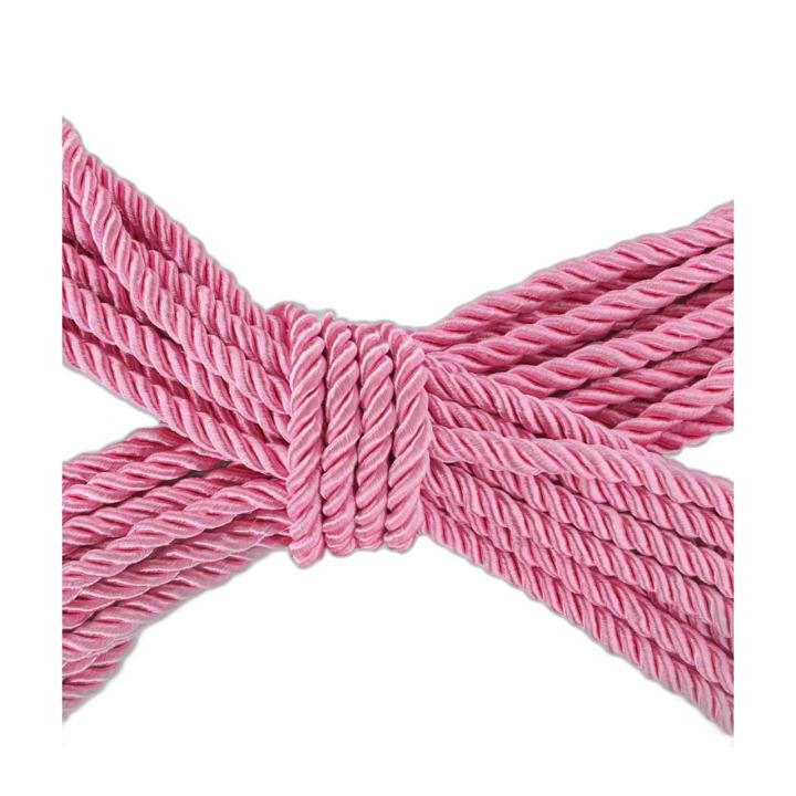 Różowa lina do bondage 10 m – gładka poliester | Loris.pl