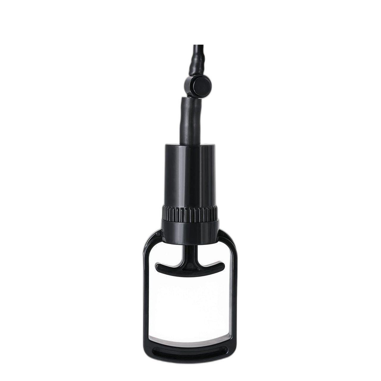 Pompka do penisa 22,8 cm z wibracją – transparentny cylinder PVC | Loris.pl