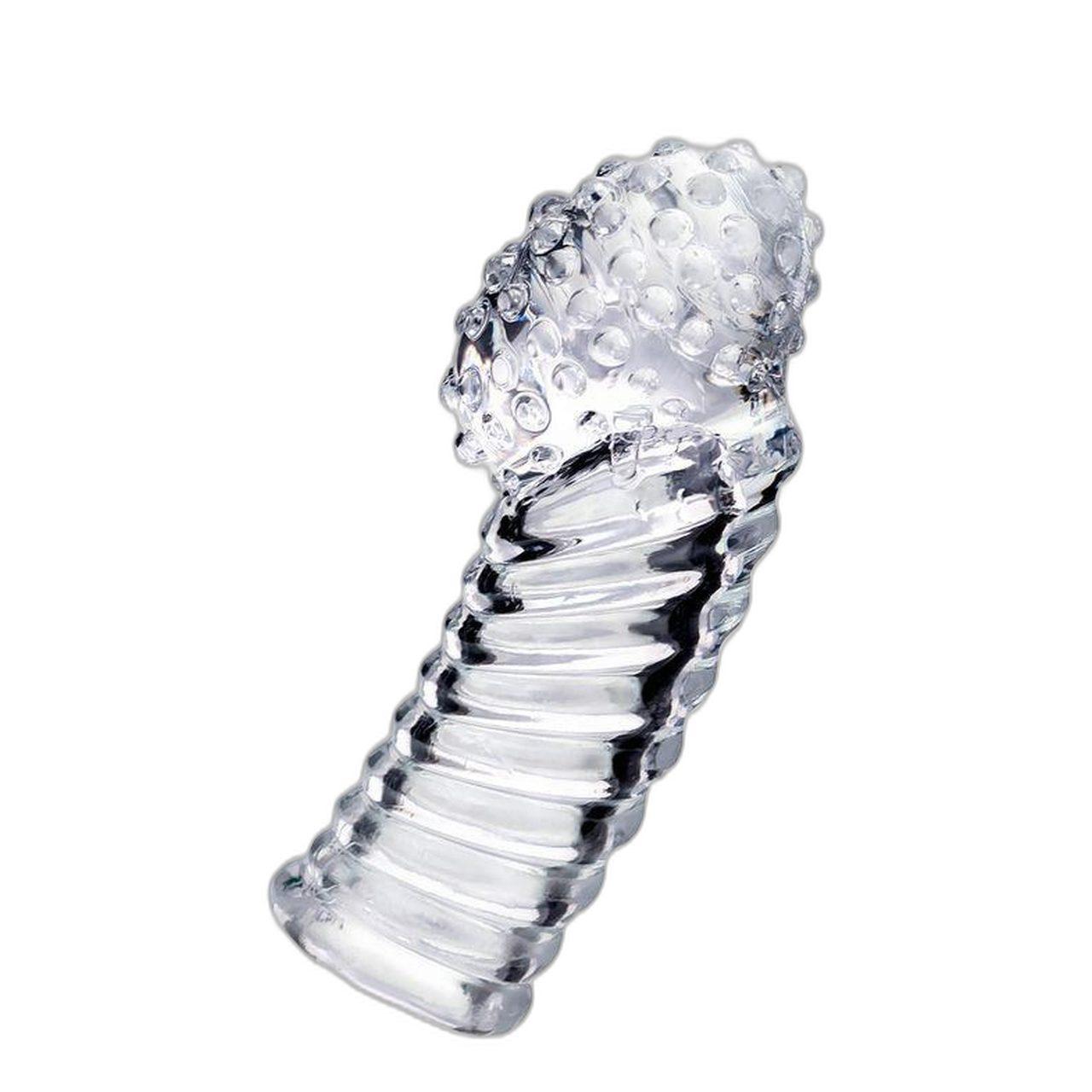 Przezroczysta przedłużka penisa 8,5 cm | Nakładka powiększająca doznania