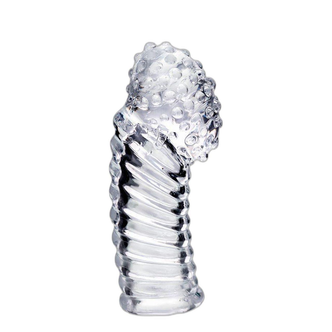 Przezroczysta przedłużka penisa 8,5 cm | Nakładka powiększająca doznania