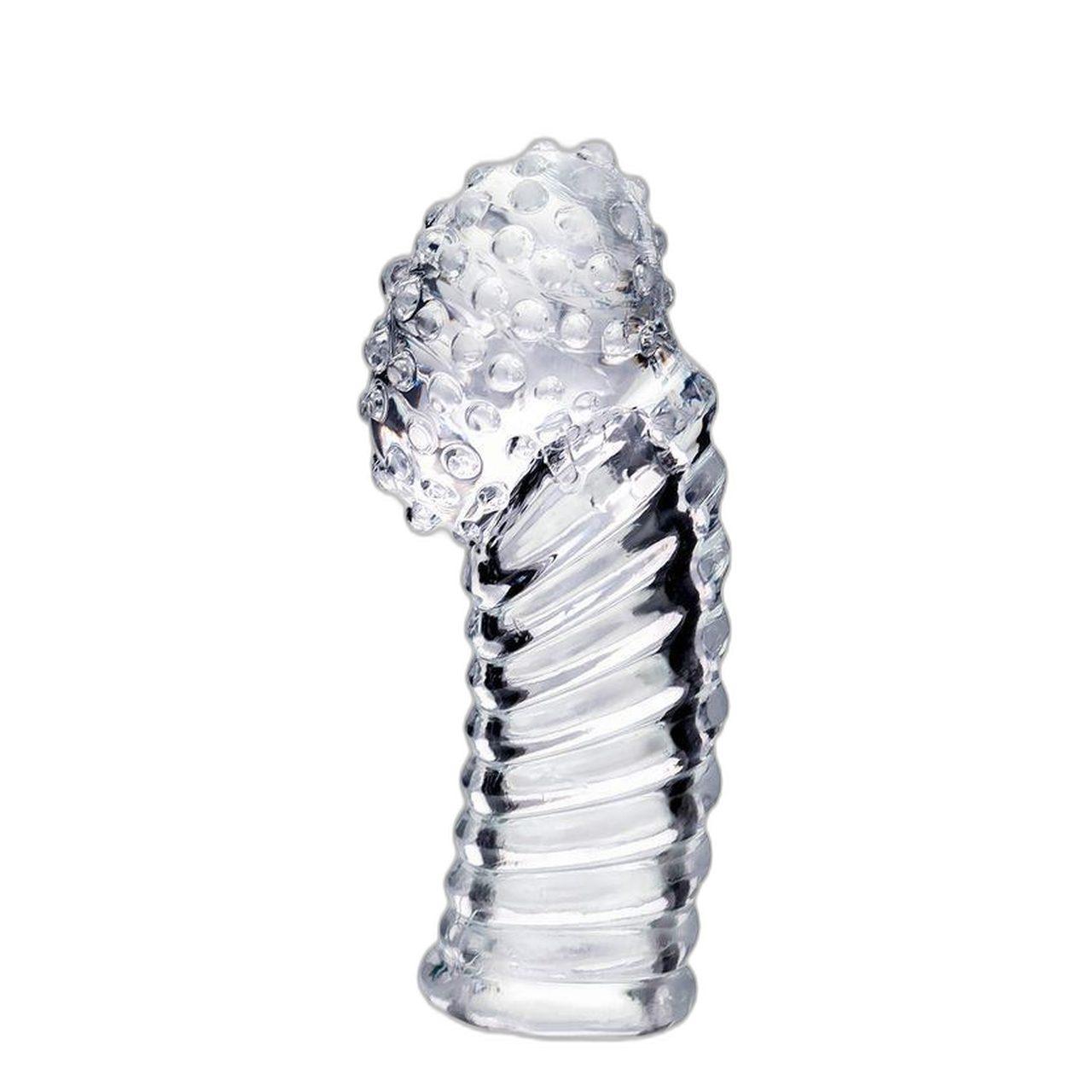Przezroczysta przedłużka penisa 8,5 cm | Nakładka powiększająca doznania