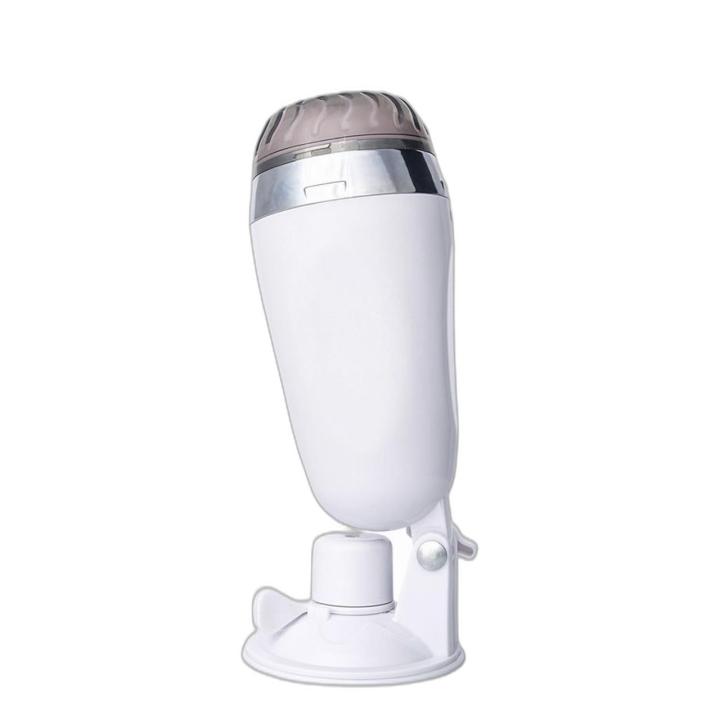 Realistyczny masturbator z wibracjami w flaszce 14 cm | Przyssawka i regulacja