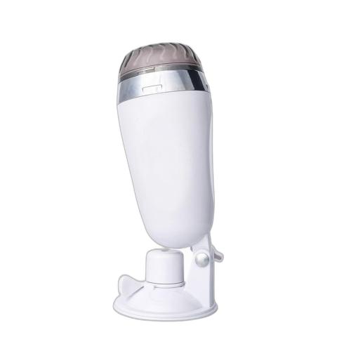 Realistyczny masturbator z wibracjami w flaszce 14 cm | Przyssawka i regulacja