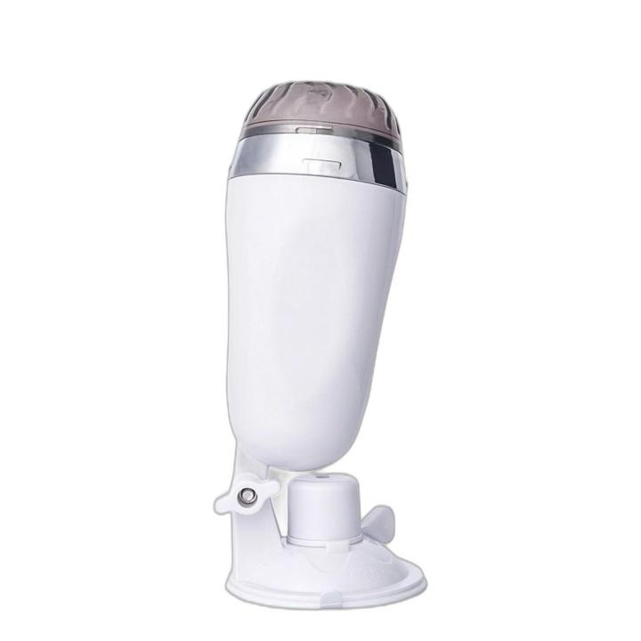 Realistyczny masturbator z wibracjami w flaszce 14 cm | Przyssawka i regulacja